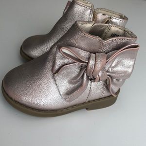 Granimals Size 3 boot pink/silver metallic